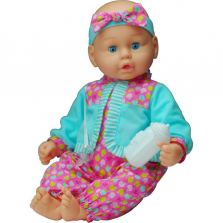 Goldberger Baby's First Unbelievably Soft Doll - Romper with Apple Print (Romper Color May Vary)
